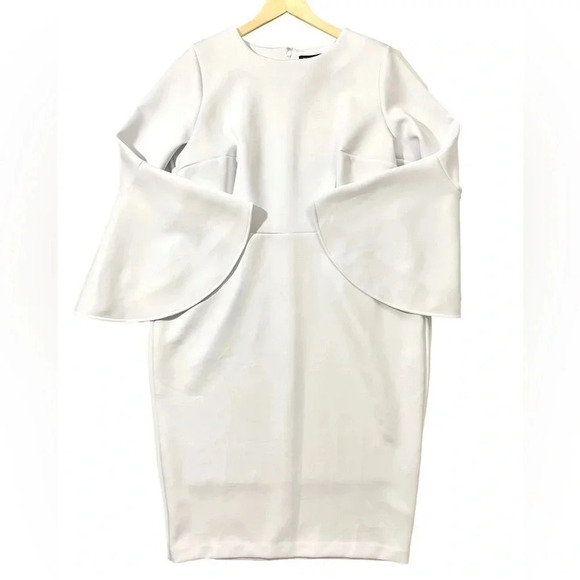 NWT Eloquii Flare Sleeve Scuba Plus Size Dress - Picture 4 of 7